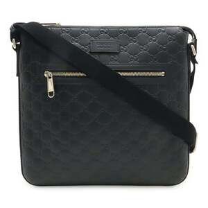 GUCCI Black Leather Shoulder Bag